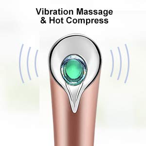 Eye massager wand sonic vibration for dark circles