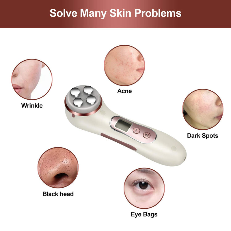 High frequency 5 in 1 facial massager