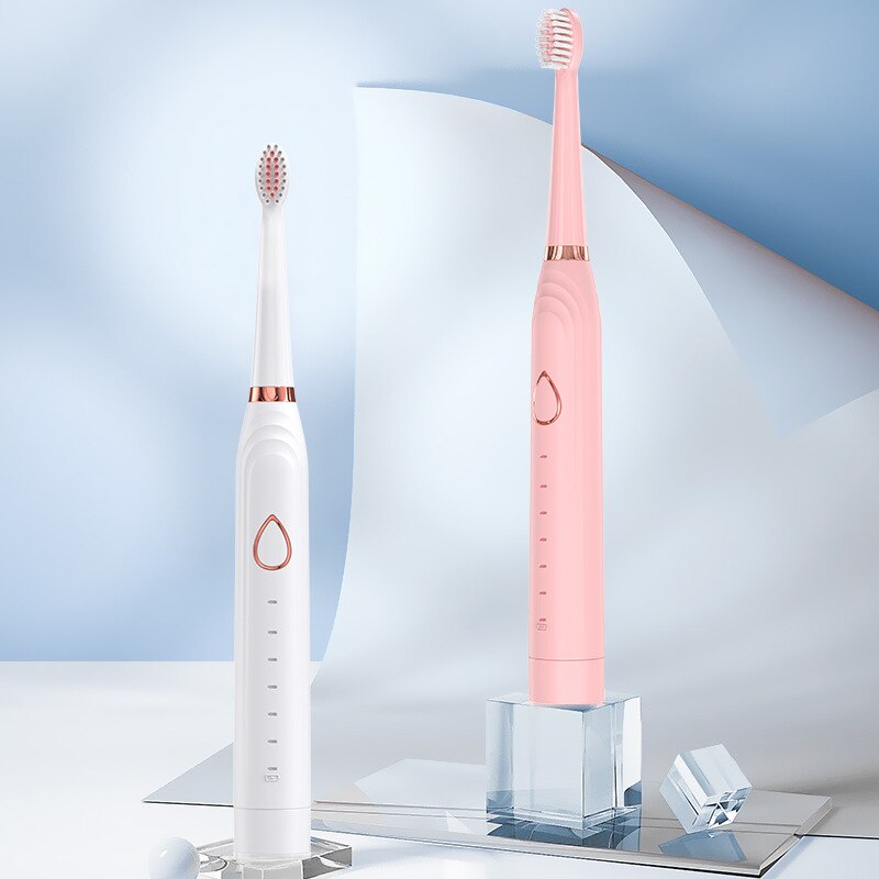 Sonic Electric Toothbrush Adult Timer Brush USB Rechargeable Tooth Brushes